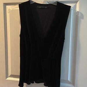 Zara velvet top